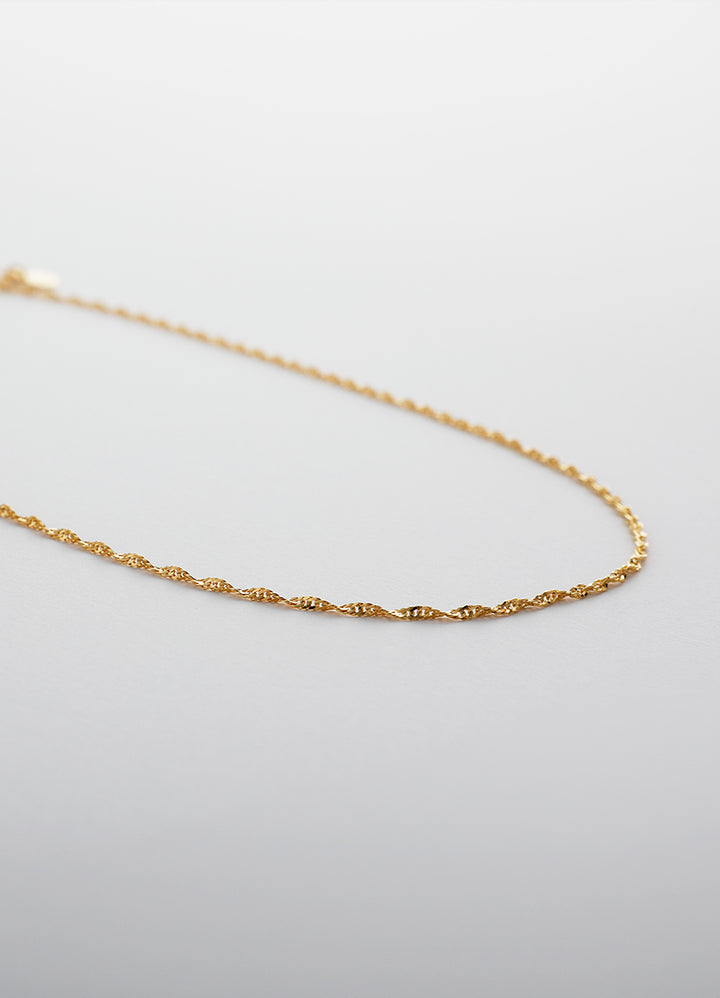 スクリューチェーンネックレス (シルバー925/24KGP) Teilen