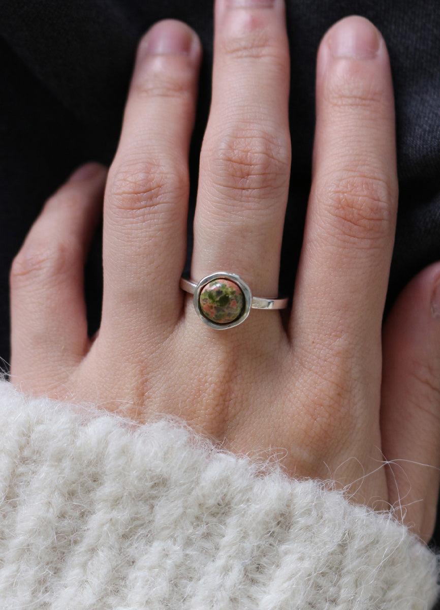 SALE ラウンドジェムストーンリング (13号) Toii