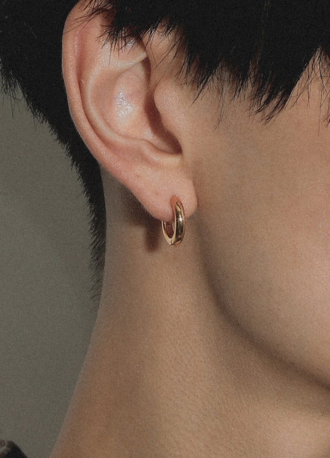 ニートフープピアス15㎜ (シルバー925/16KGP) Teilen ユニセックス