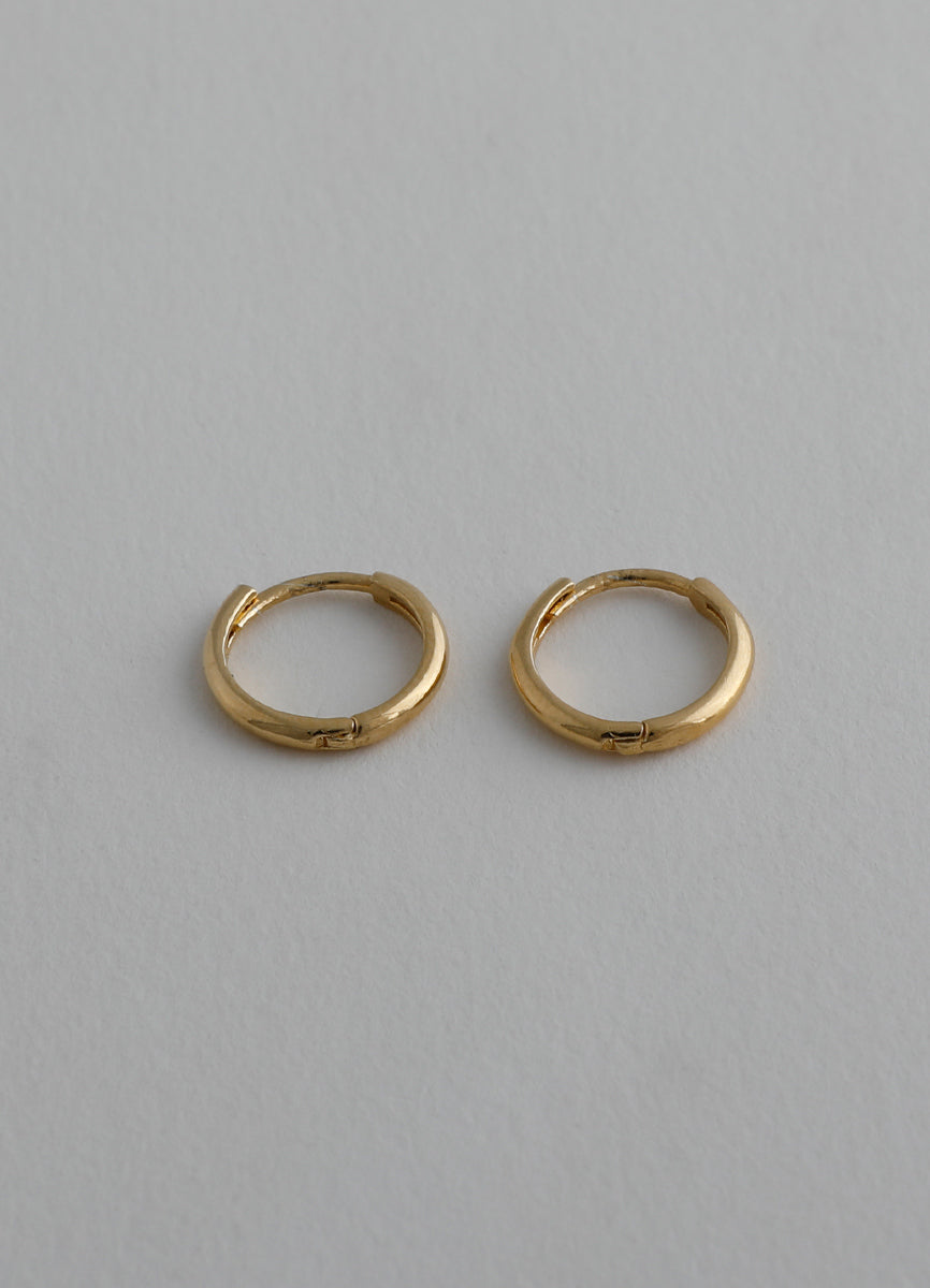 ニートフープピアス 10㎜(シルバー925/16KGP) Teilen