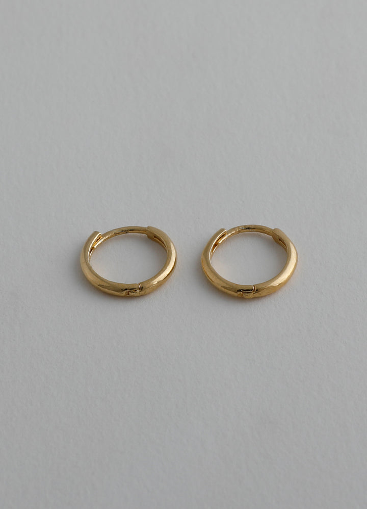 ニートフープピアス 10㎜(シルバー925/16KGP) Teilen
