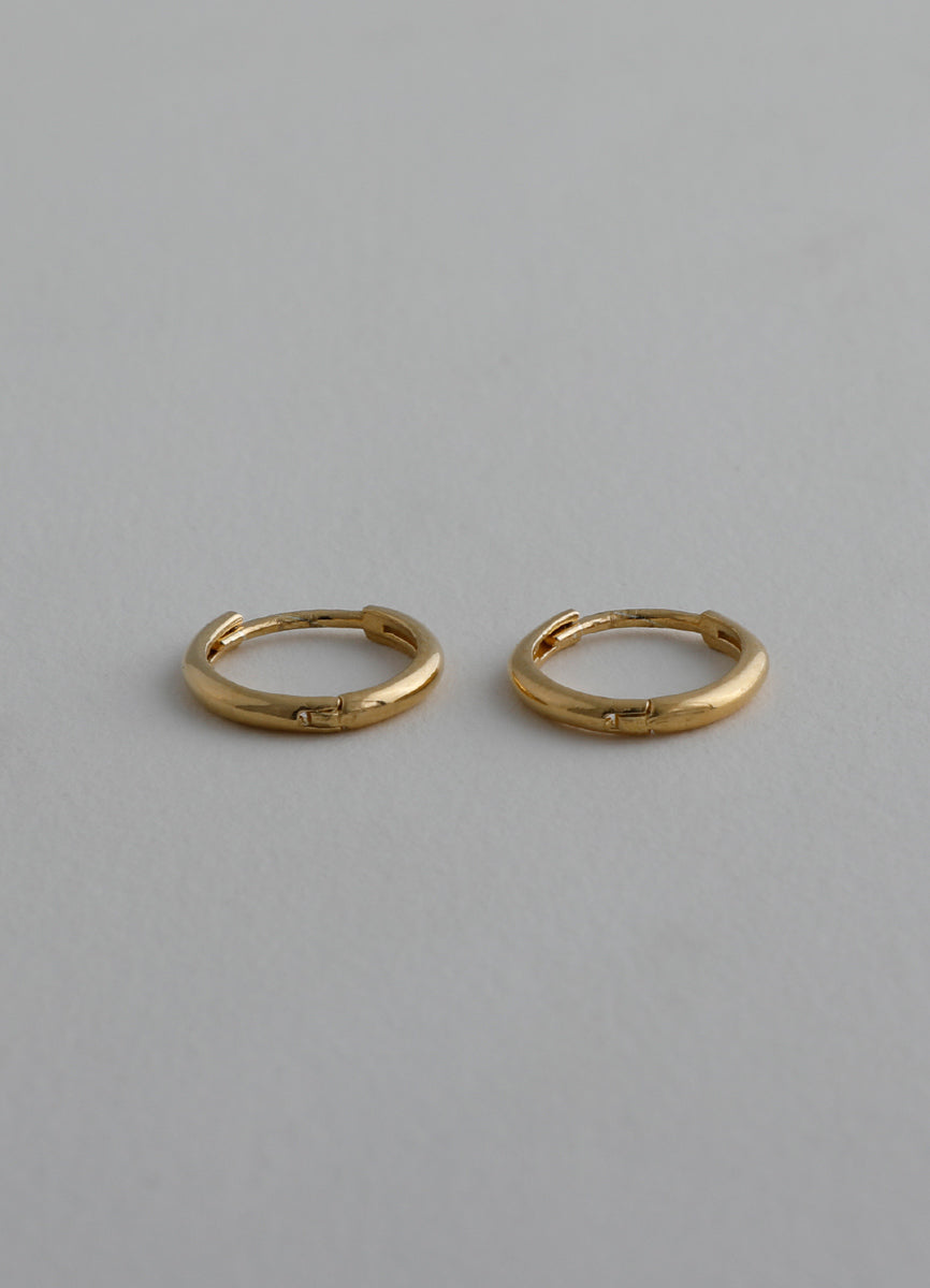 ニートフープピアス 10㎜(シルバー925/16KGP) Teilen