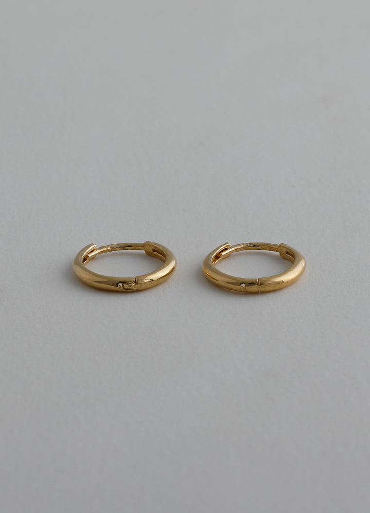ニートフープピアス 10㎜(シルバー925/16KGP) Teilen