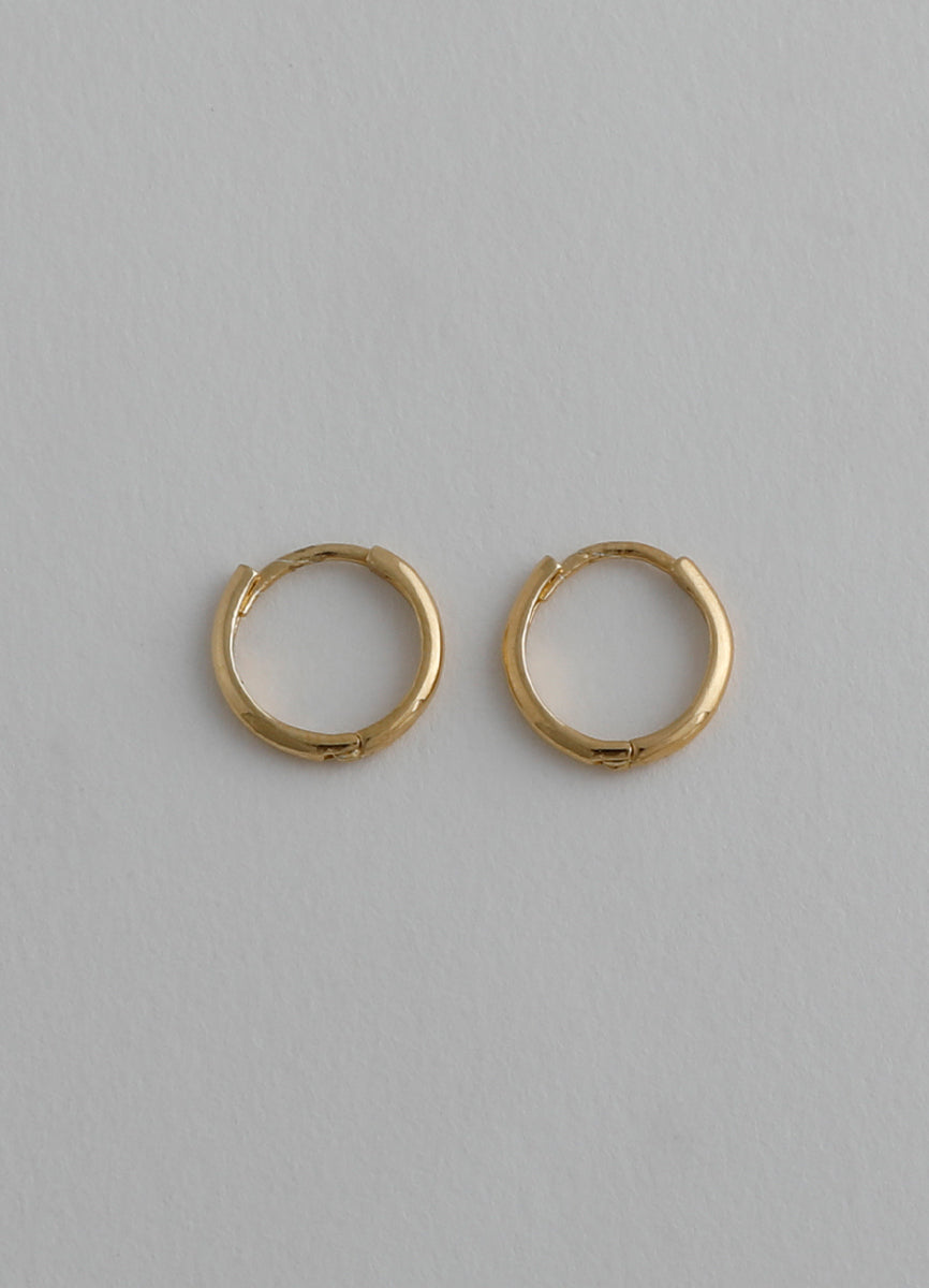 ニートフープピアス 10㎜(シルバー925/16KGP) Teilen