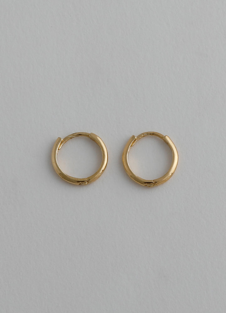 ニートフープピアス 10㎜(シルバー925/16KGP) Teilen