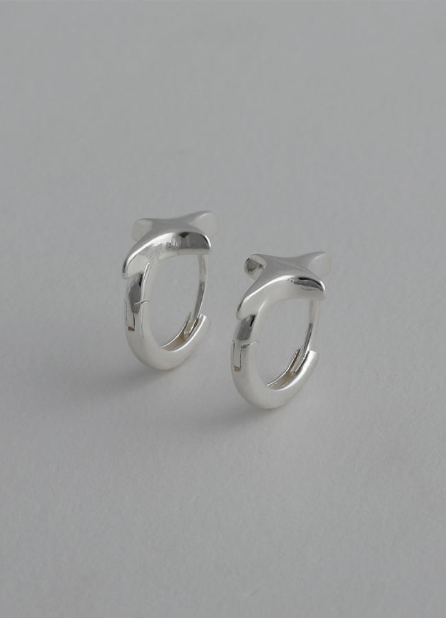 4ポイントスターピアス(シルバー925) Teilen| whoseA (フーシー