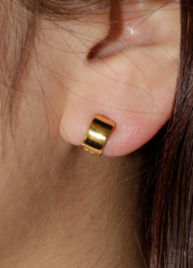 国内発送【LOEWE】ゴールドトーンメタル フープ ピアス pierce-11017-1.jpg