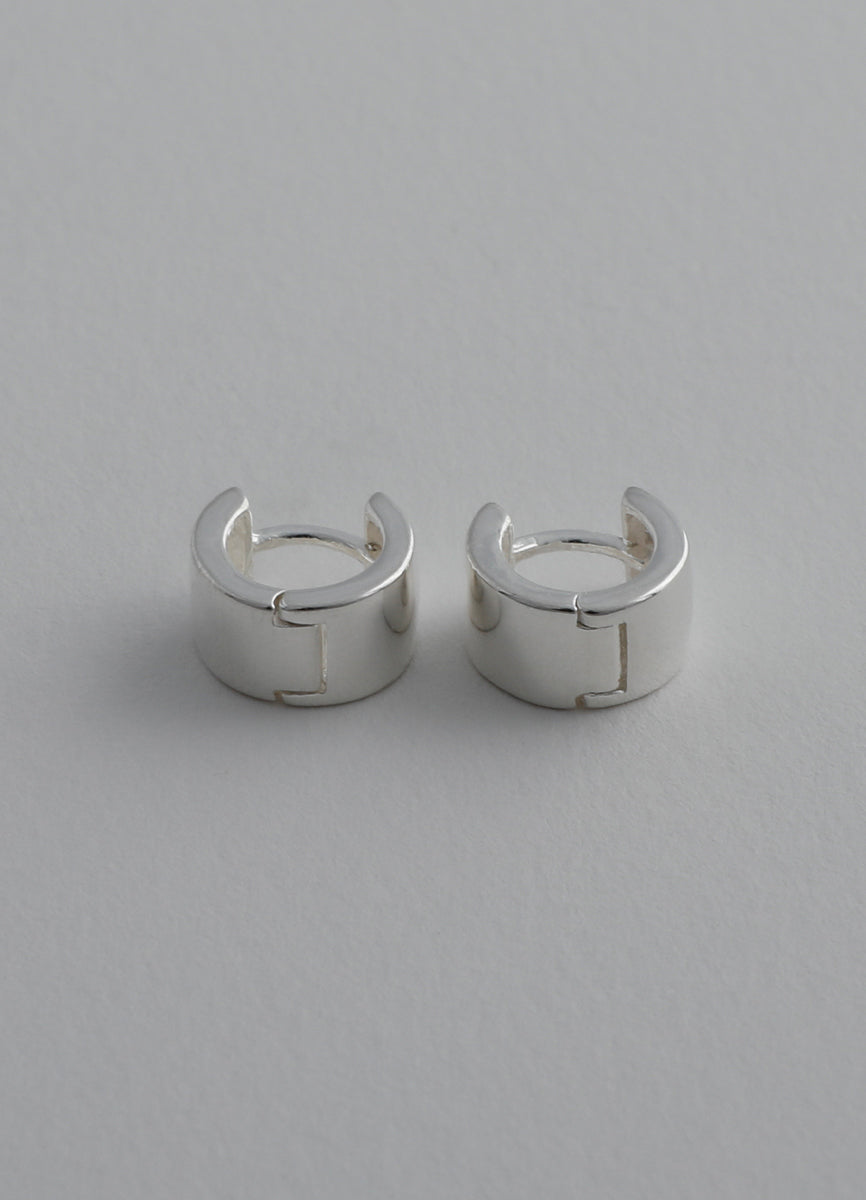 ロールミニフープピアス (シルバー925、18KGP) Teilen ユニセックス