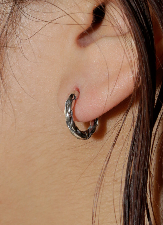 ニットフープピアス (SV) Teilen