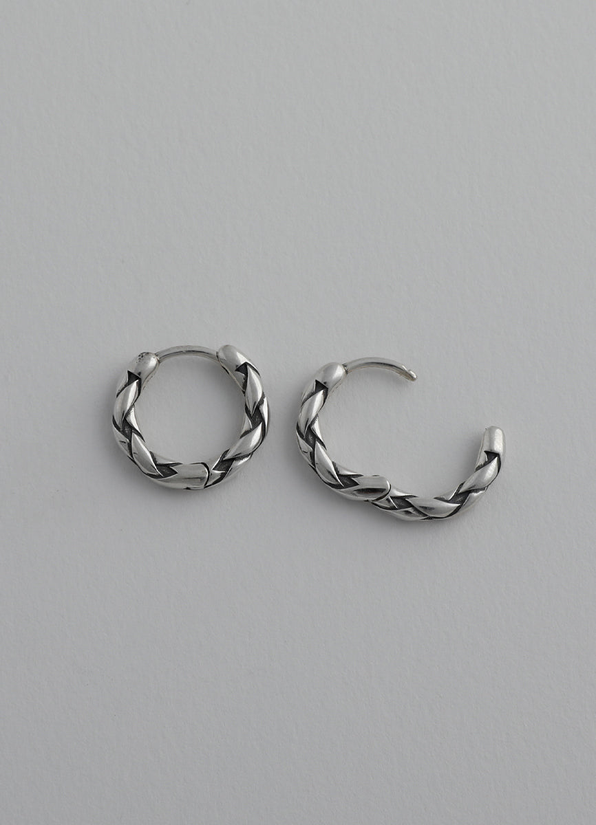 ニットフープピアス (SV) Teilen