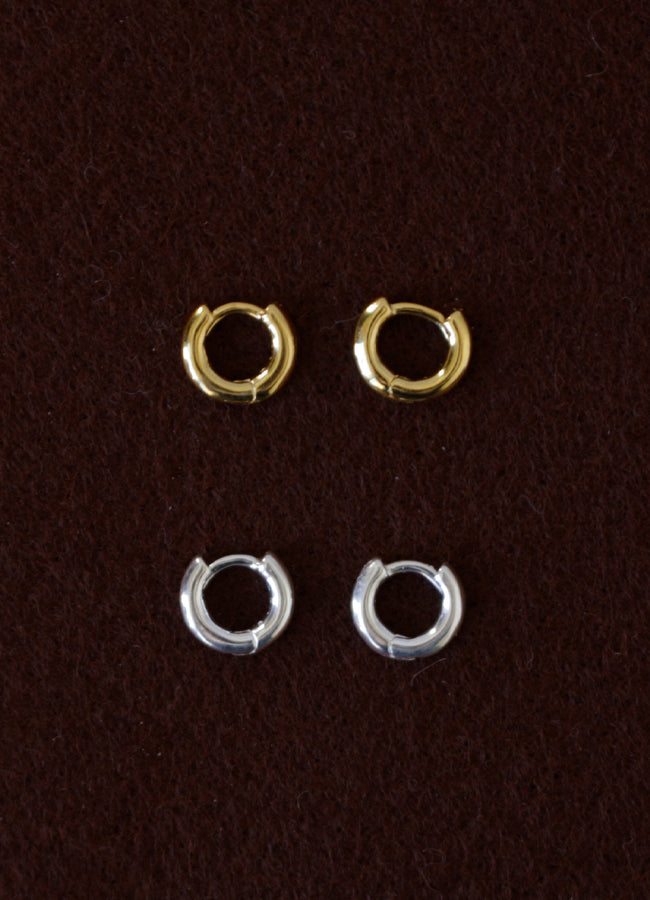 サークルミニフープピアス8mm Teilen