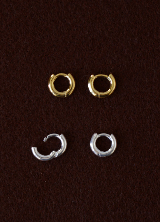 サークルミニフープピアス8mm Teilen