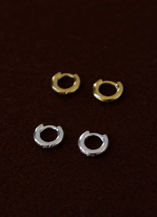 サークルミニフープピアス8mm Teilen