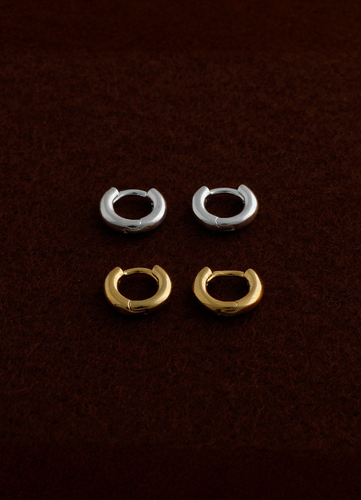 サークルミニフープピアス8mm Teilen