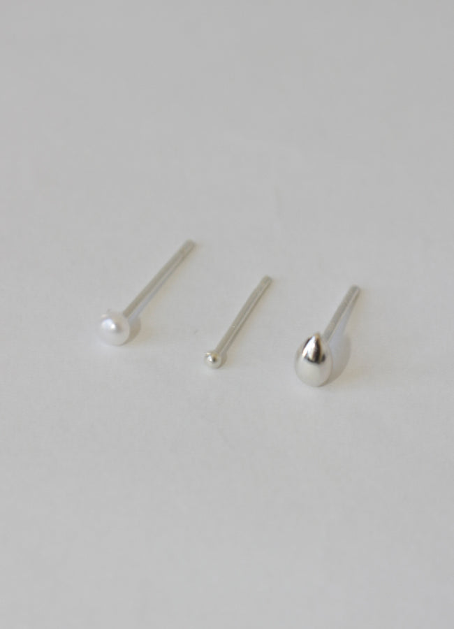 ドロップパールピアスセット（3SET) Teilen