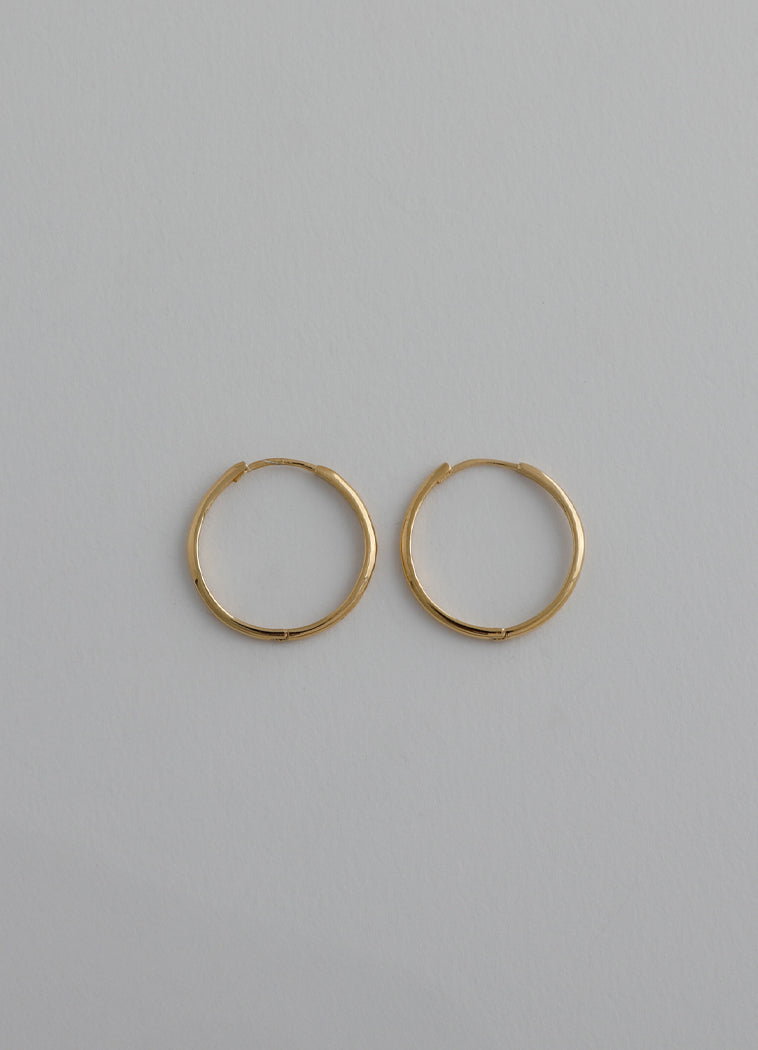 ニートフープピアス(20mm/16KGP) Teilen