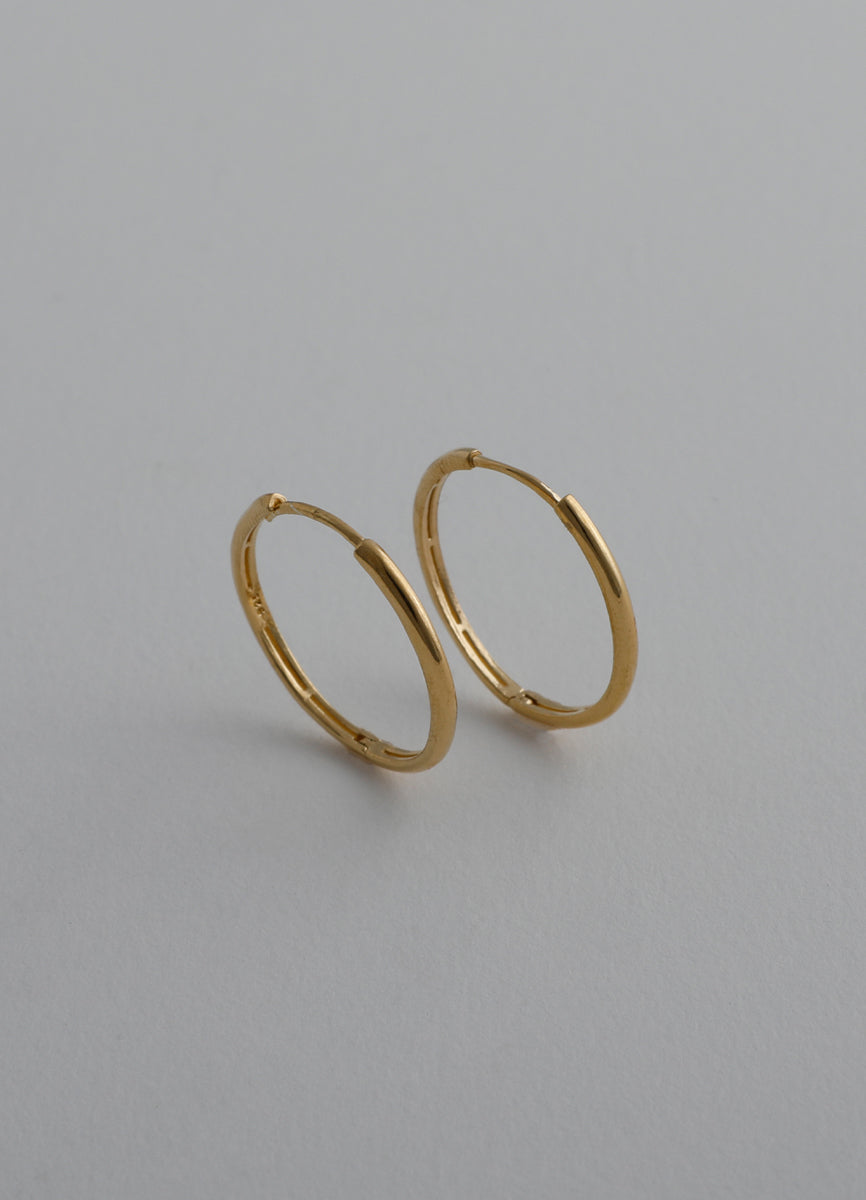 ニートフープピアス(20mm/16KGP) Teilen