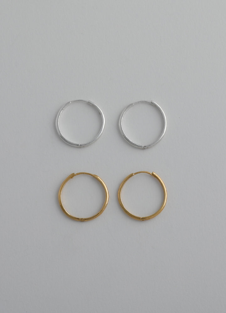 ニートフープピアス(20mm/16KGP) Teilen