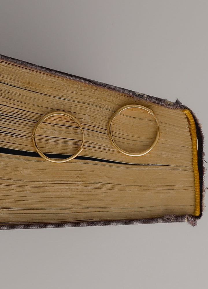 ニートフープピアス(20mm/16KGP) Teilen