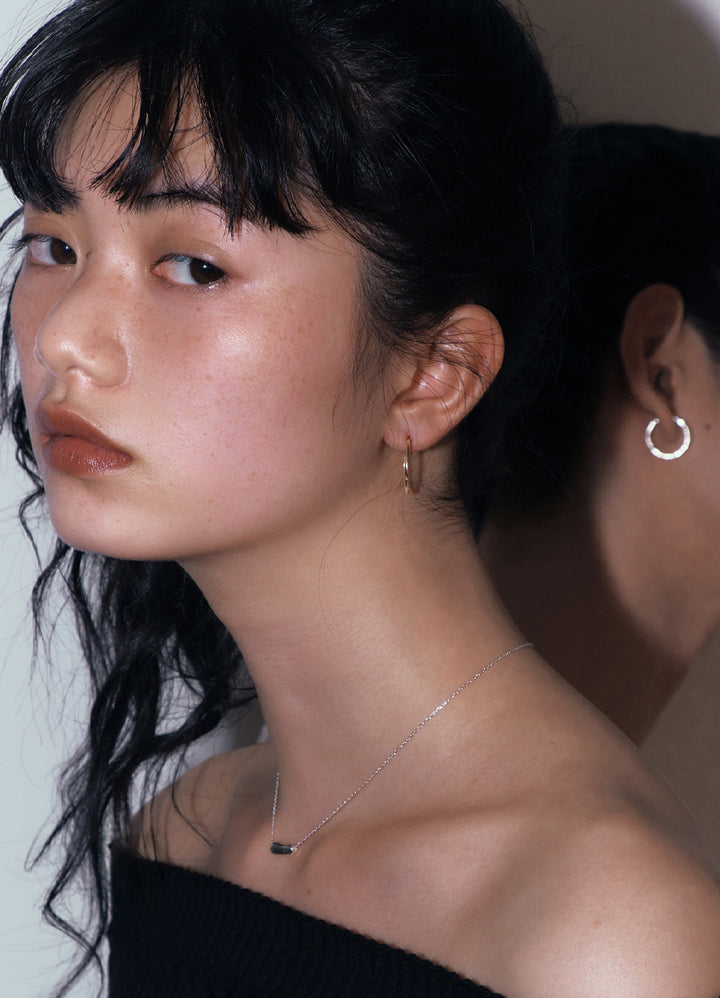 ニートフープピアス(20mm/16KGP) Teilen