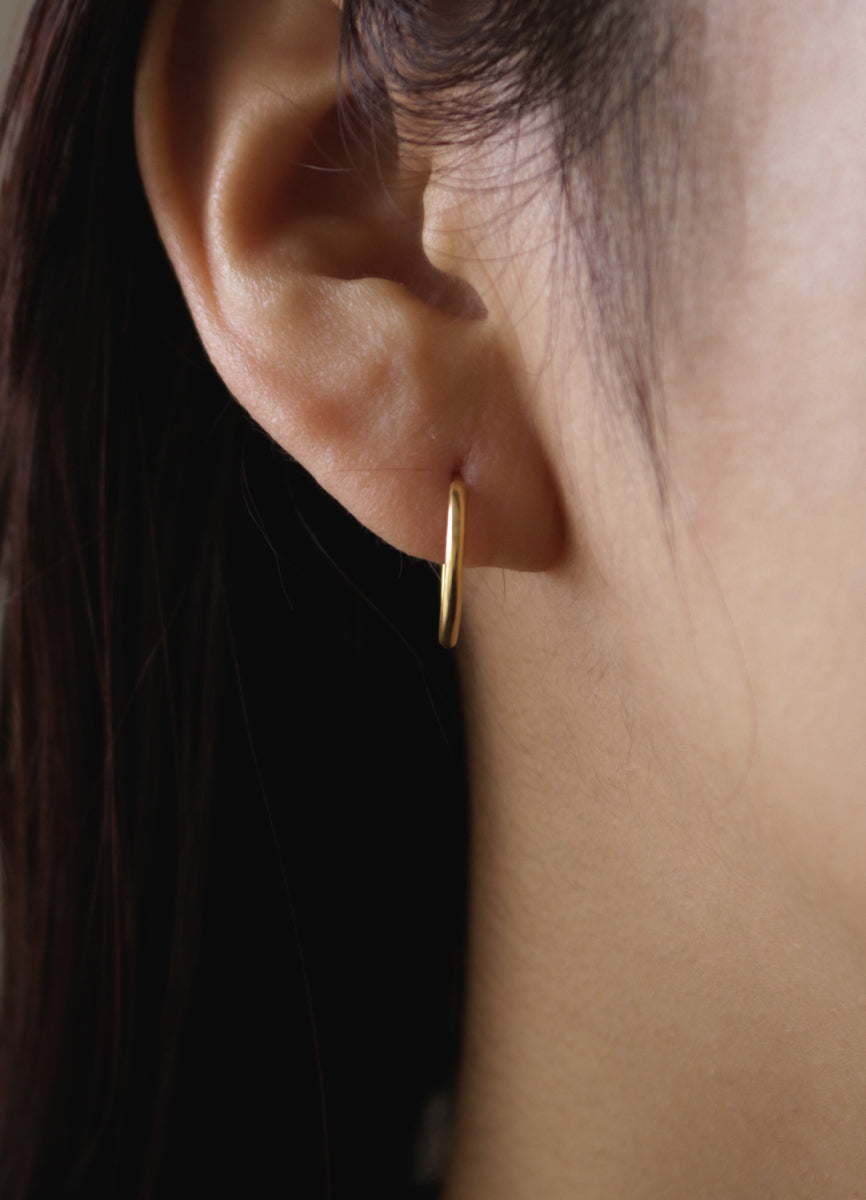 ニートフープピアス2（15mm /16KGP) Teilen