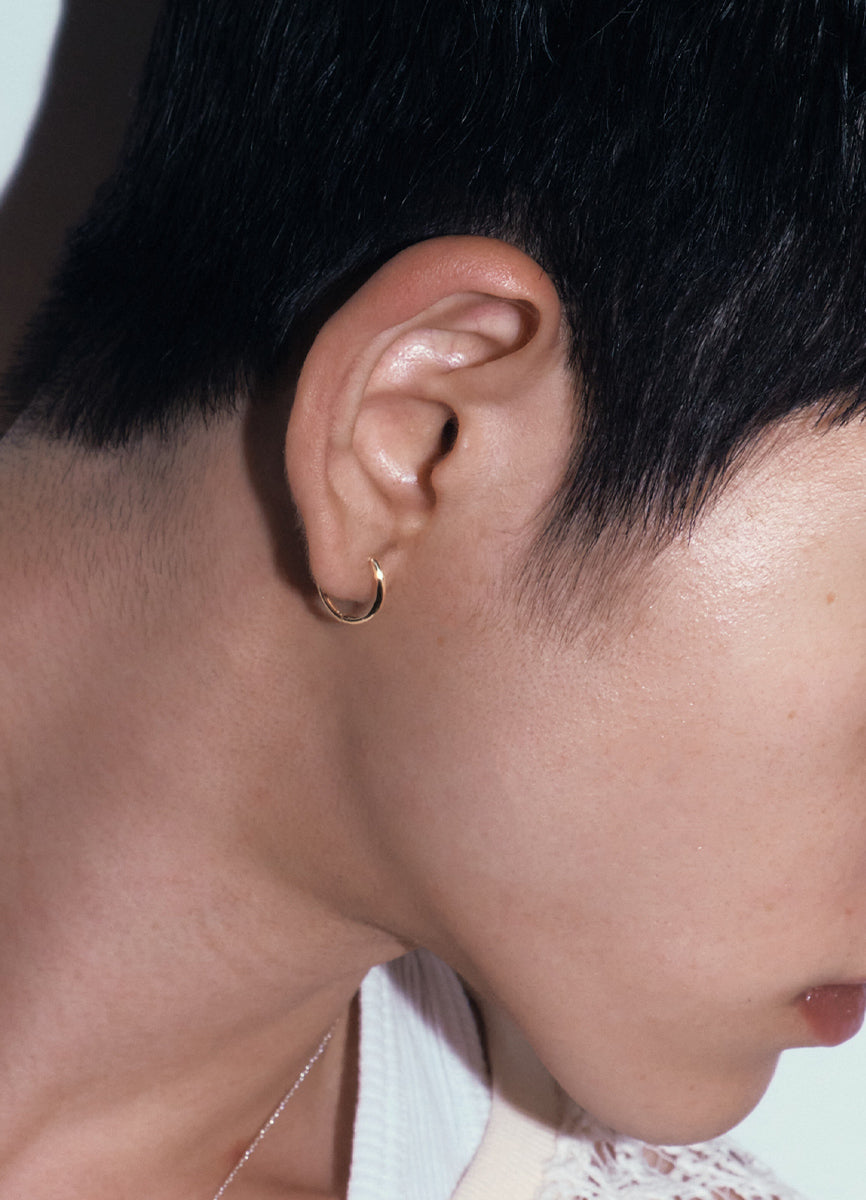 ニートフープピアス2（15mm /16KGP) Teilen