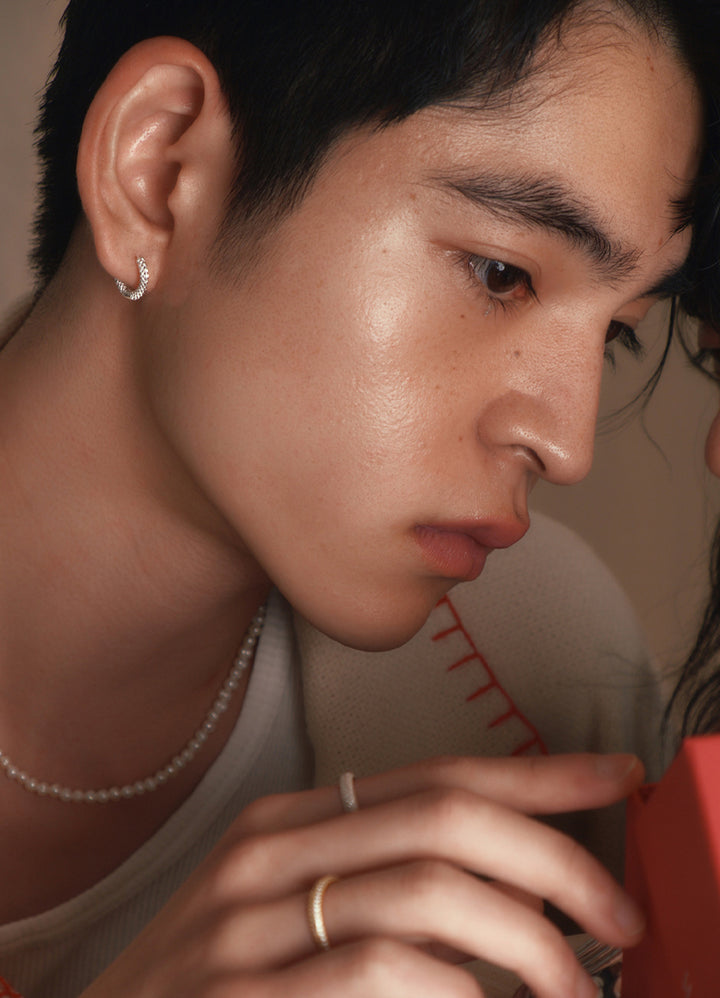 スターミニフープピアス (SV) Teilen