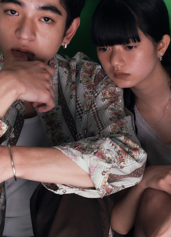 スウェイジルコニアフープピアス(CR.BK) Toii