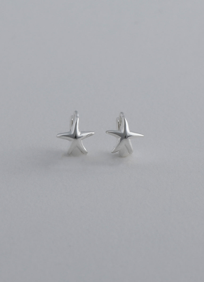 スターフープピアス (シルバー925/18KGP) Teilen