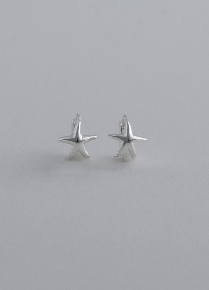 スターフープピアス (シルバー925/18KGP) Teilen