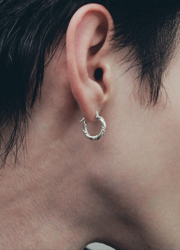 Teilen ロープフープピアス シルバー925 メンズ レディース