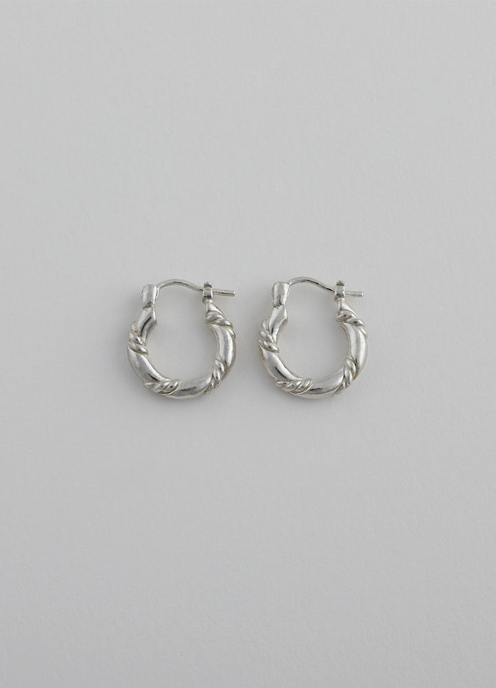 Teilen ロープフープピアス シルバー925 メンズ レディース