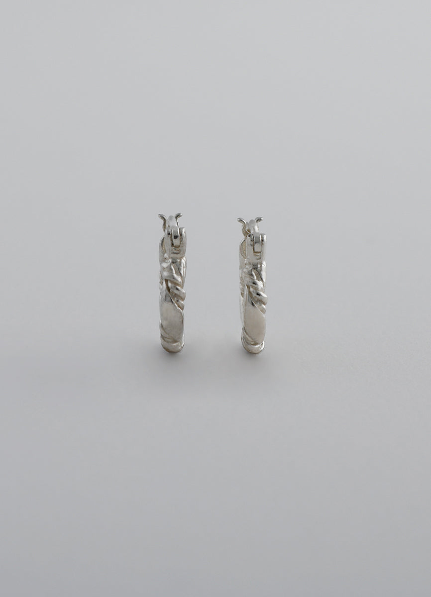 Teilen ロープフープピアス シルバー925 メンズ レディース