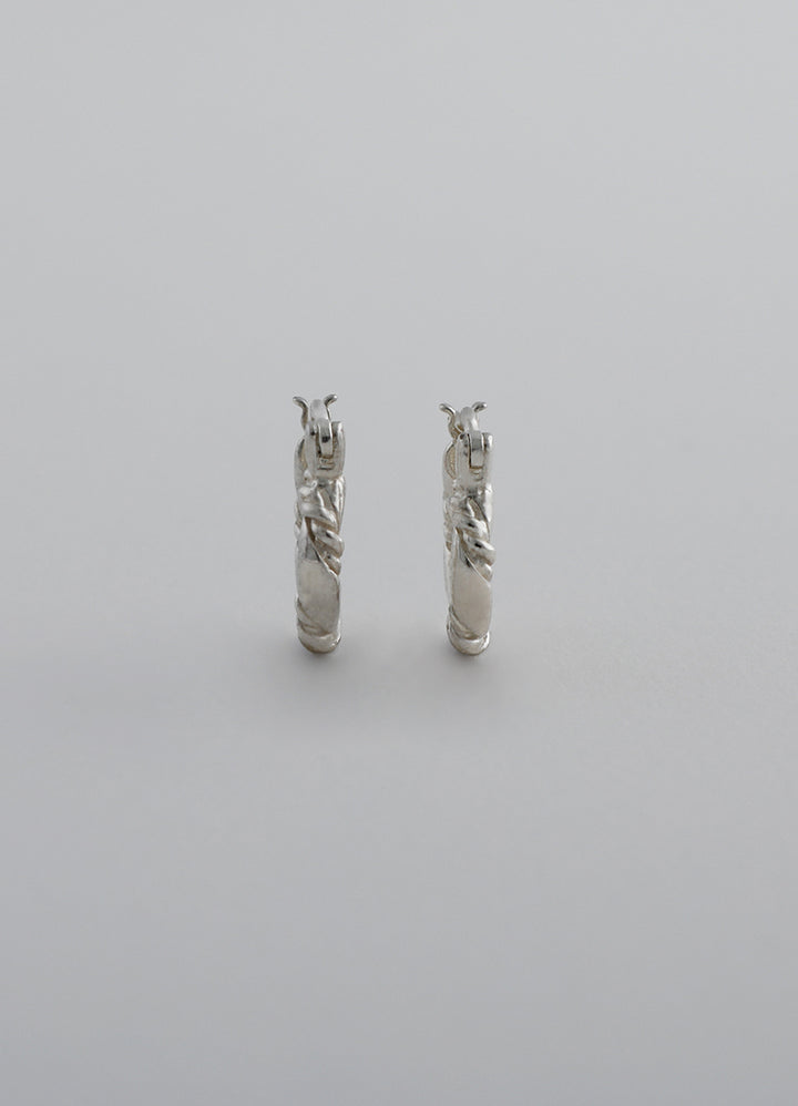 Teilen ロープフープピアス シルバー925 メンズ レディース