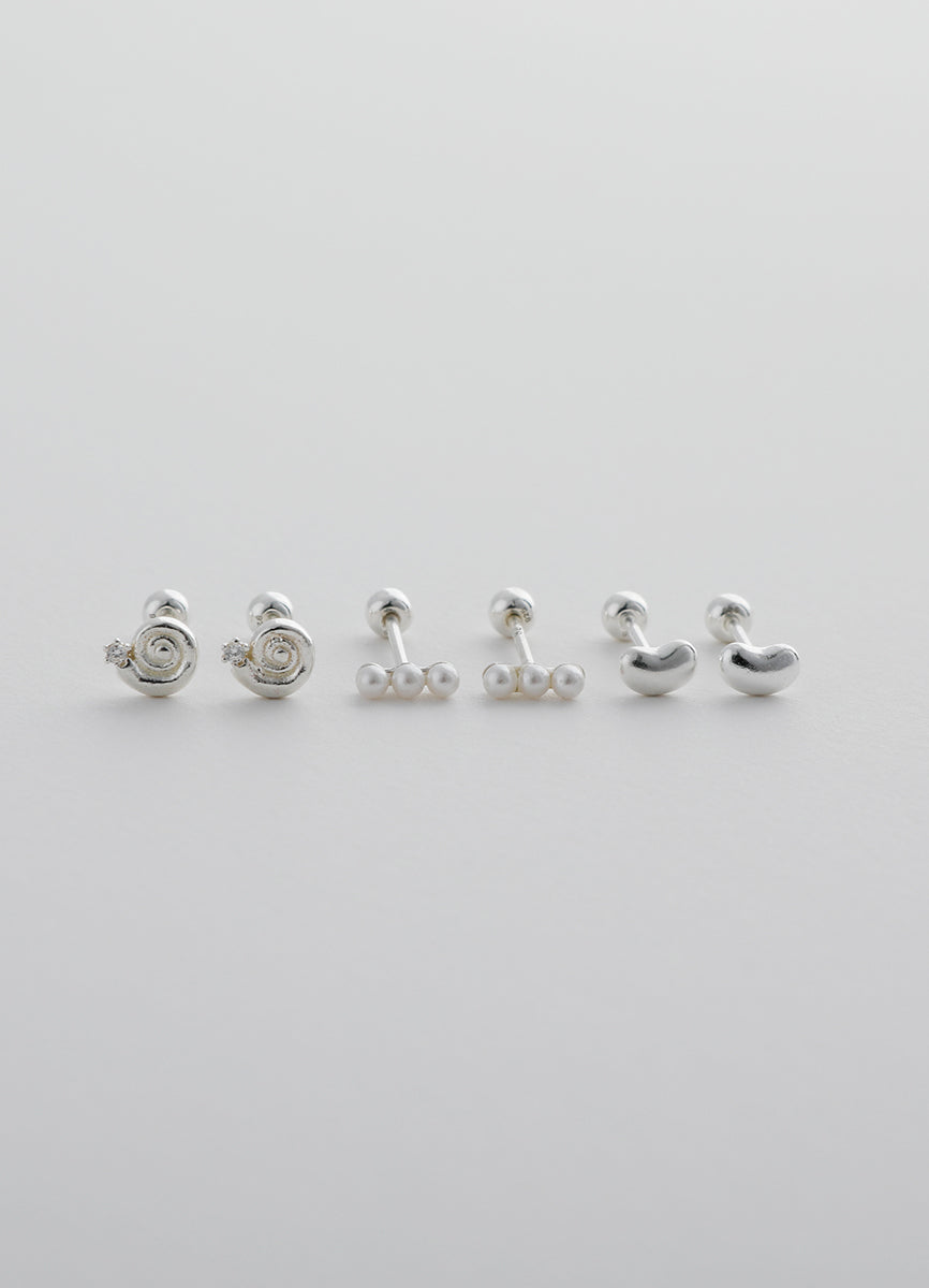 タイニースクリューピアス【ウズ】 (シルバー925) Teilen