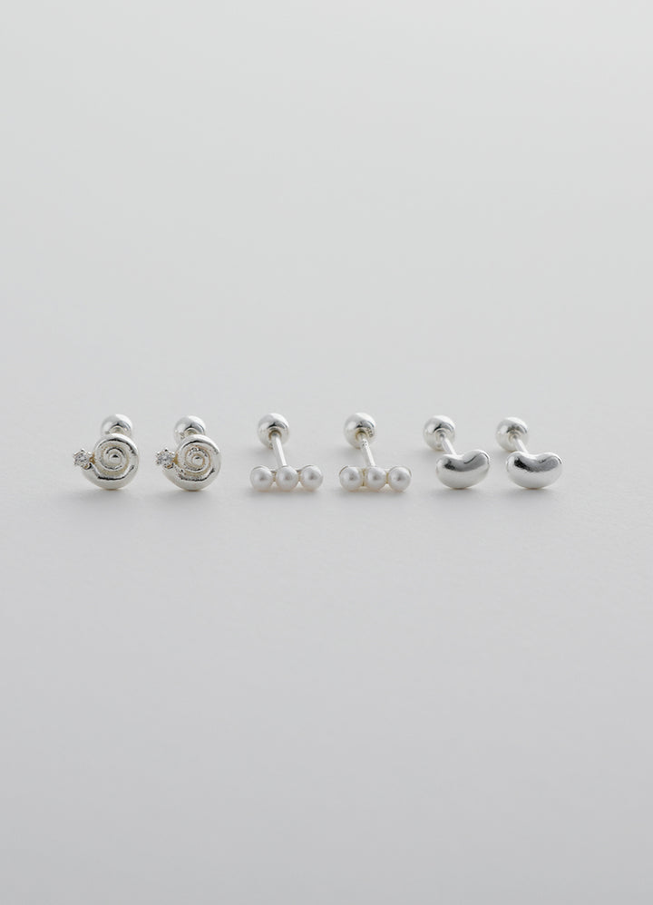 タイニースクリューピアス【ウズ】 (シルバー925) Teilen