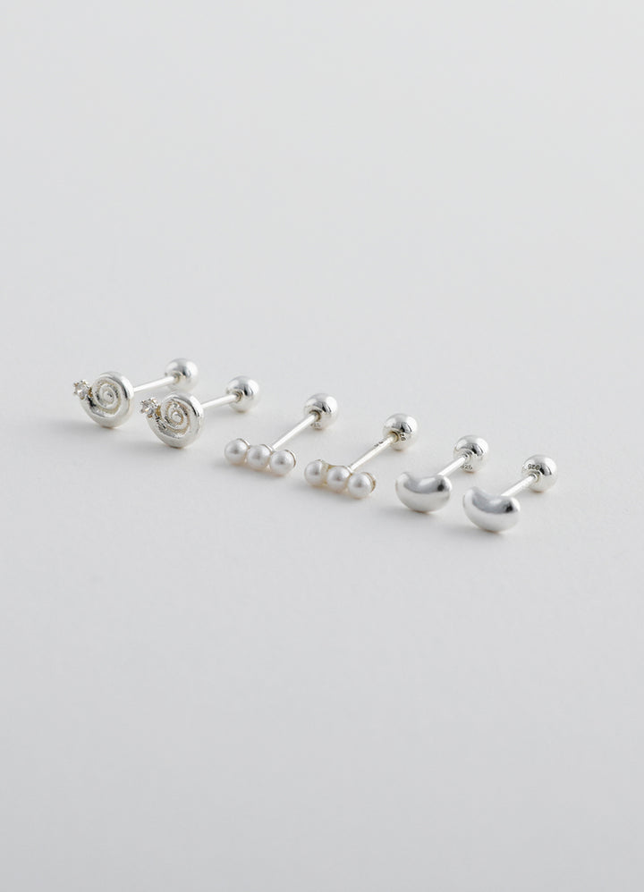 タイニースクリューピアス【ウズ】 (シルバー925) Teilen