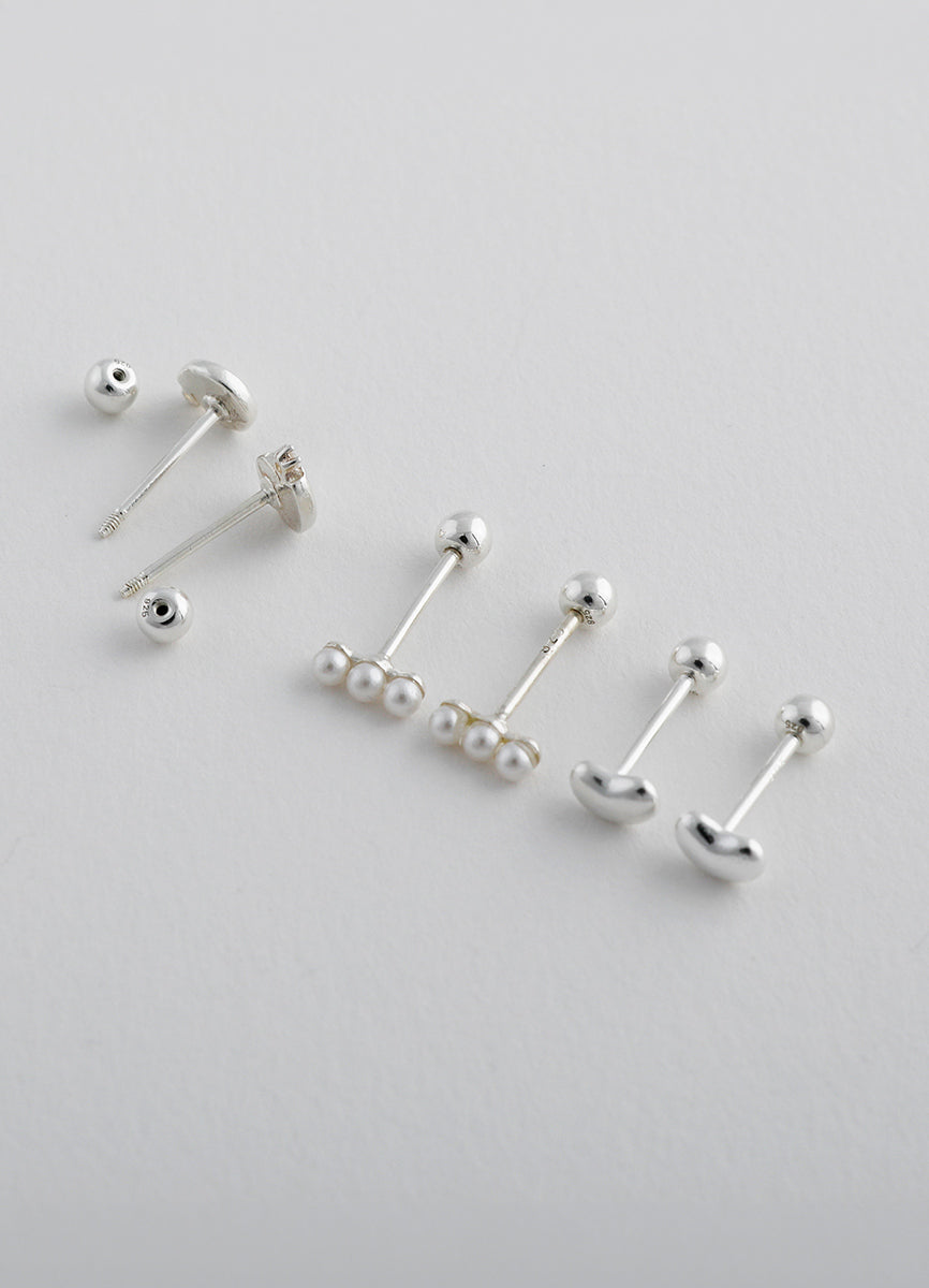 タイニースクリューピアス【ウズ】 (シルバー925) Teilen