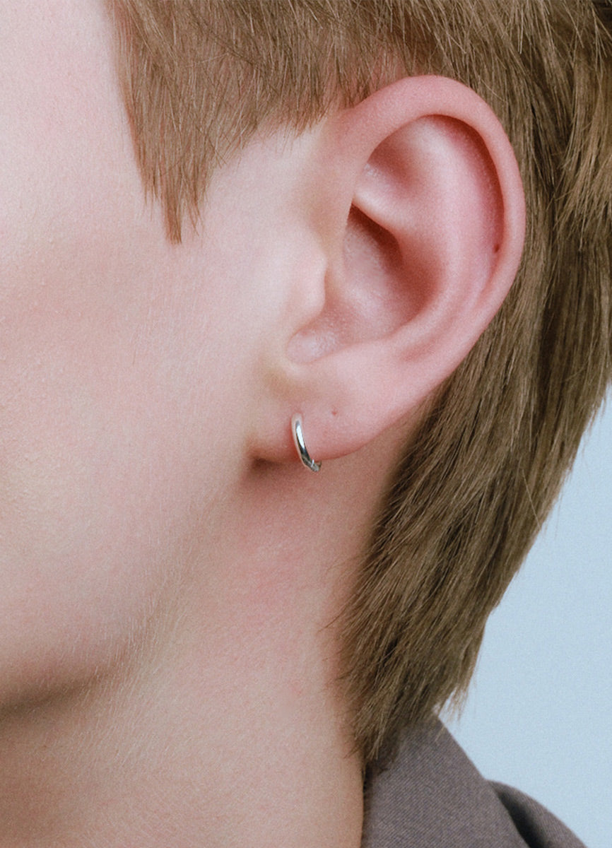 サークルフープピアス 10mm (シルバー925) Teilen