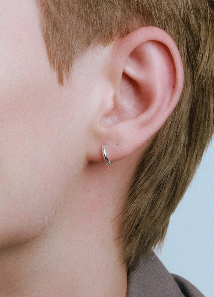 サークルフープピアス 10mm (シルバー925) Teilen