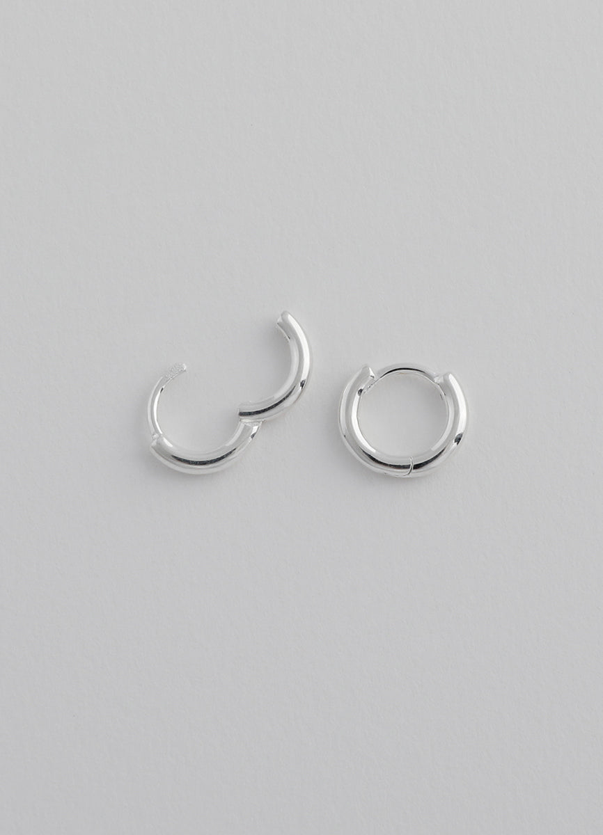 サークルフープピアス 10mm (シルバー925) Teilen