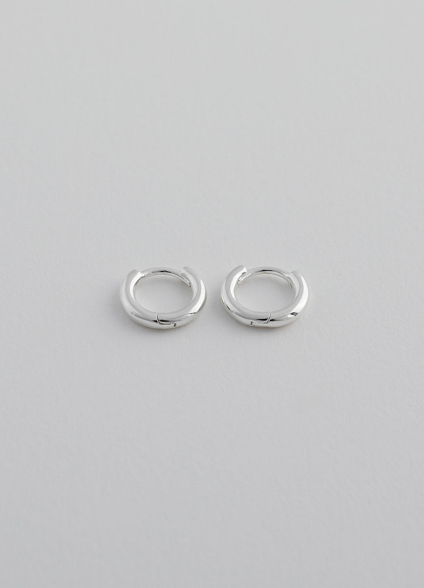 サークルフープピアス 10mm (シルバー925) Teilen