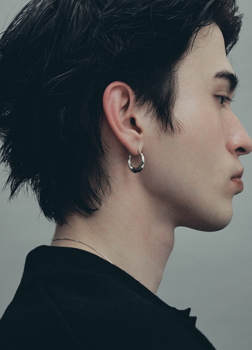 ムーンフープピアス (シルバー925) Huk