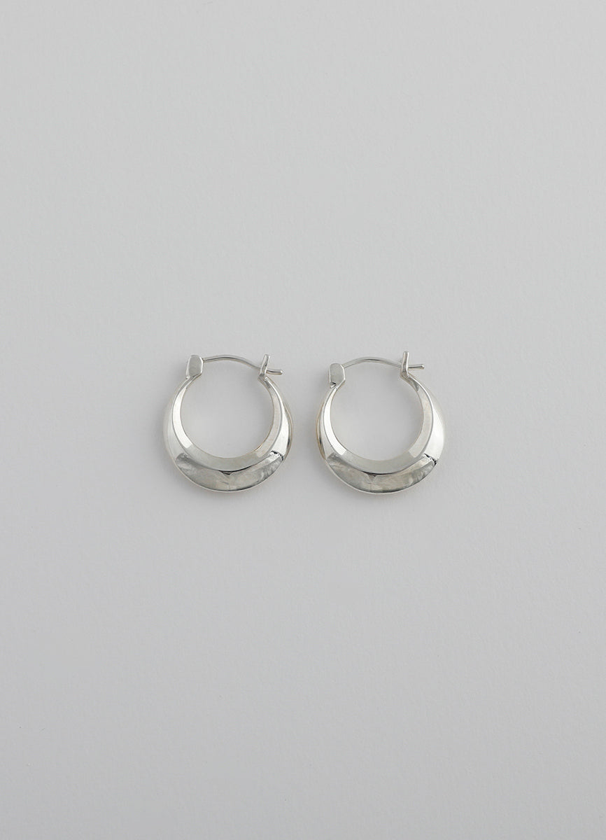ムーンフープピアス (シルバー925) Huk