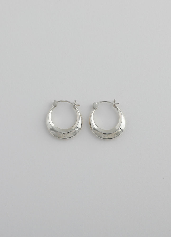 ムーンフープピアス (シルバー925) Huk