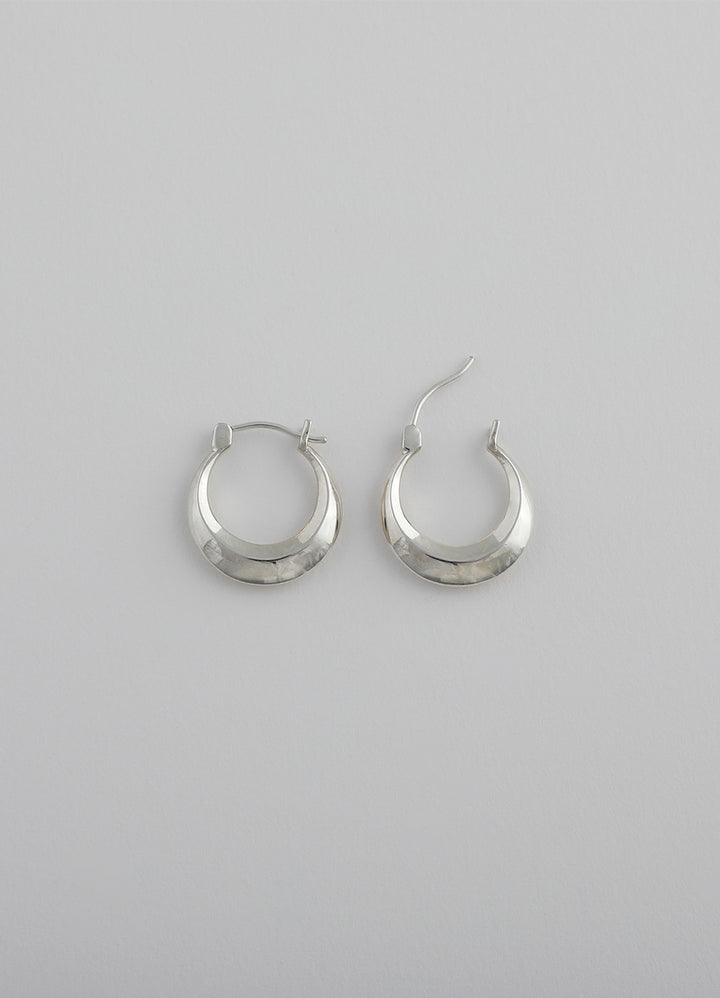 ムーンフープピアス (シルバー925) Huk