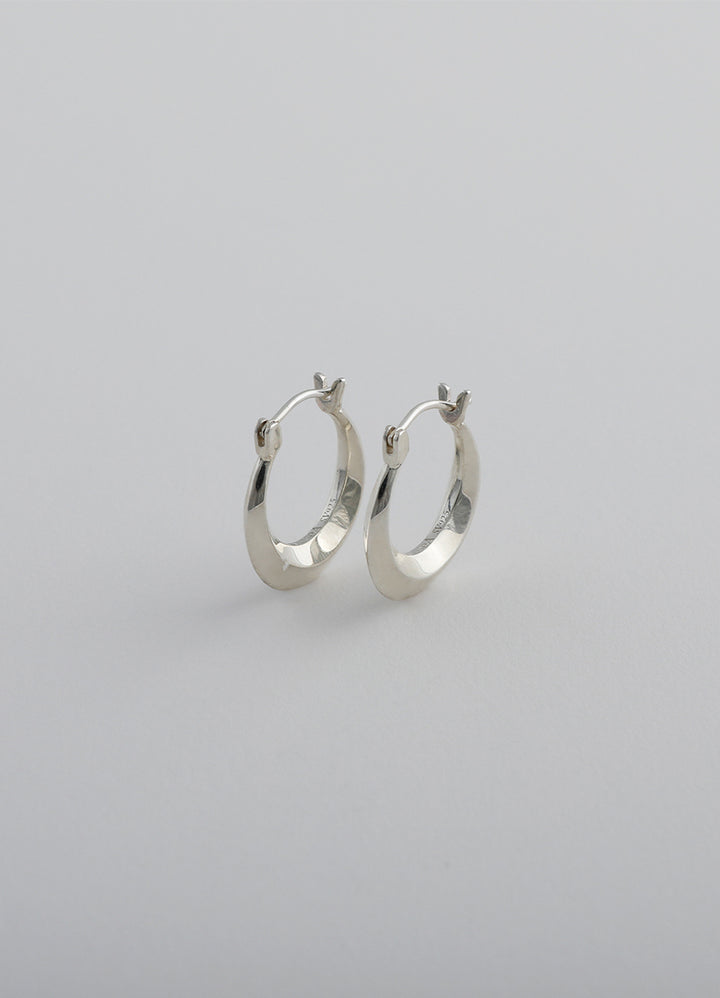 ムーンフープピアス (シルバー925) Huk