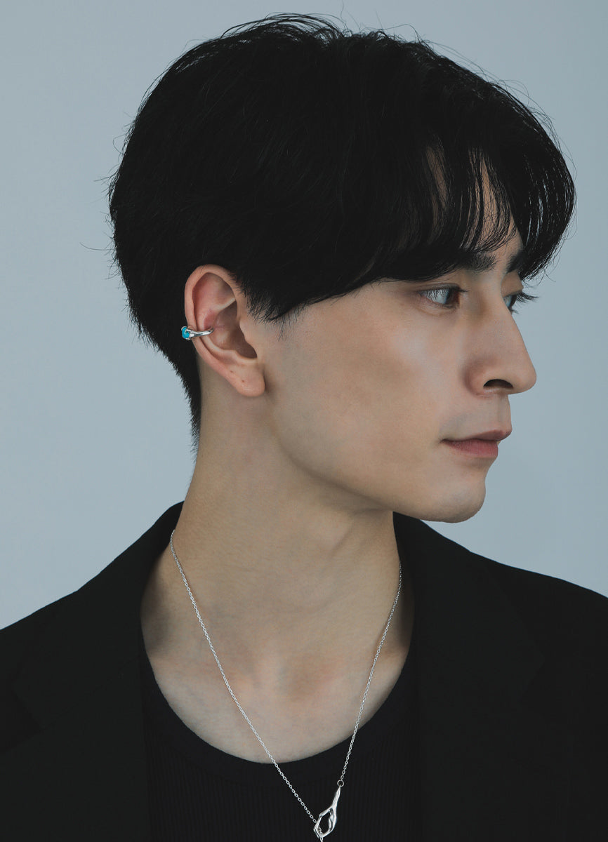 ストーンイヤーカフ (シルバー925) Huk