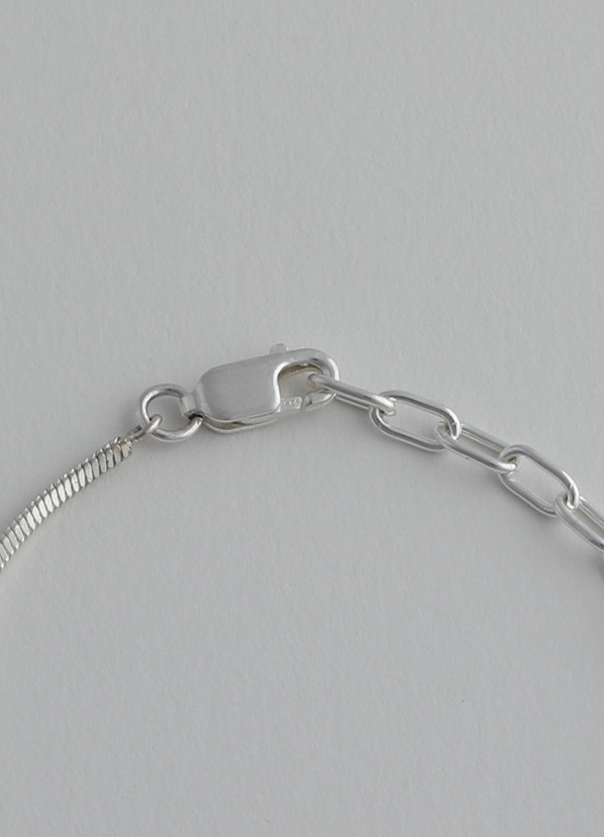 コネクションチェーンネックレス (SV) Huk