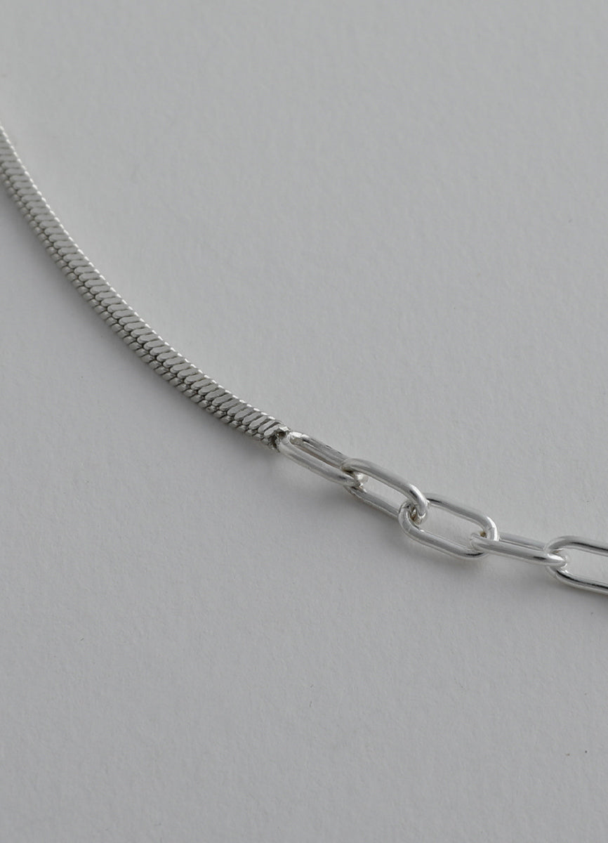 コネクションチェーンネックレス (SV) Huk